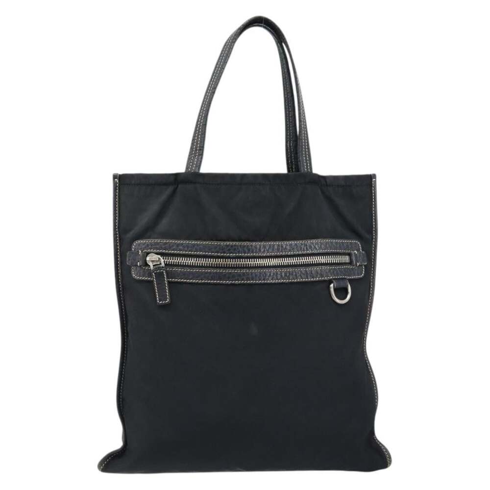 Prada Nylon Tote Bag Black